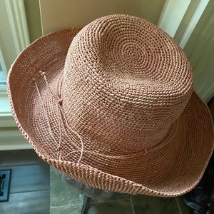 Helen Kaminski Raffia Provence Dusty Rose Hat
